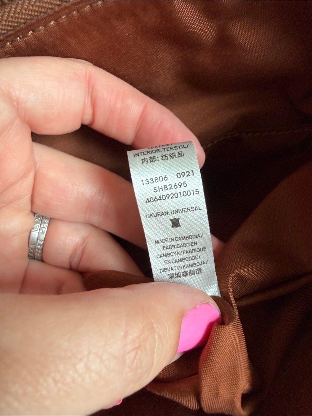 Fossil Rust Brown Leather Backpack Tote - Picture 7 of 7